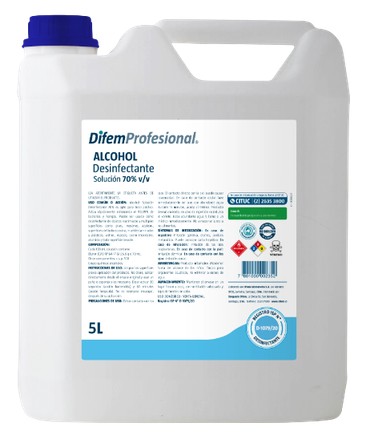 Alcohol desinfectante Difem 70%