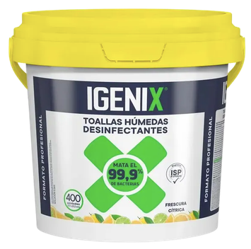 Balde de toallas desinfectantes Igenix