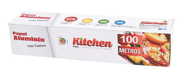 Papel aluminio con dispensador Kitchen