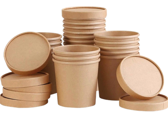 Pote Kraft 8 oz con tapa