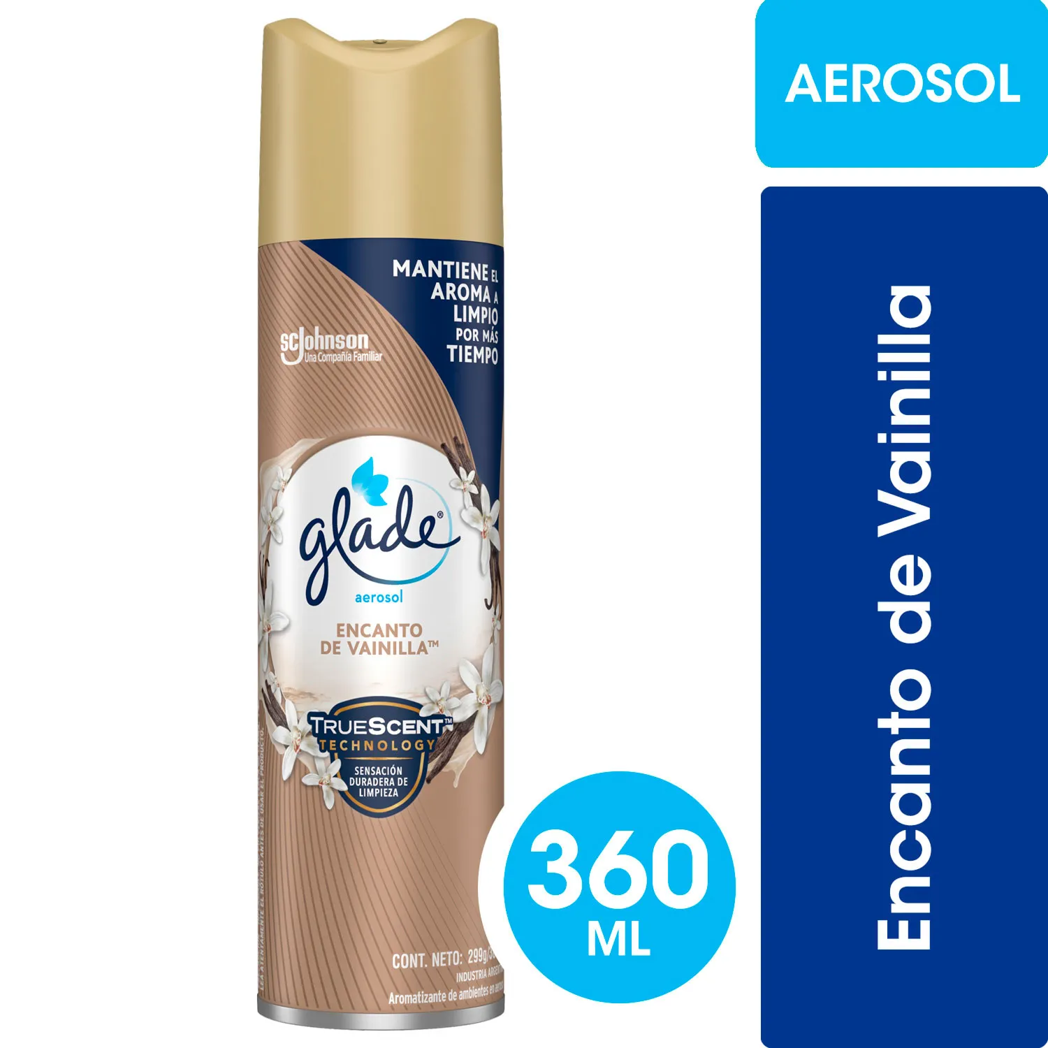 DESODORANTE AMBIENTAL ENCANTO DE VAINILLA GLADE 360CC