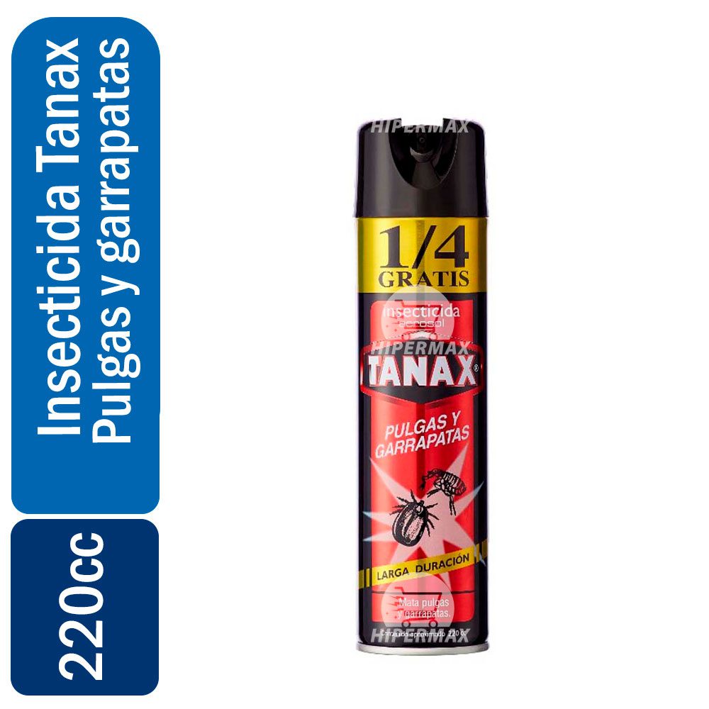 INSECTICIDA AEROSOL PULGAS Y GARRAPATAS TANAX 220CC