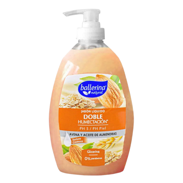JABON LIQUIDO BALLERINA AVENA ALMENDRAS 350ML