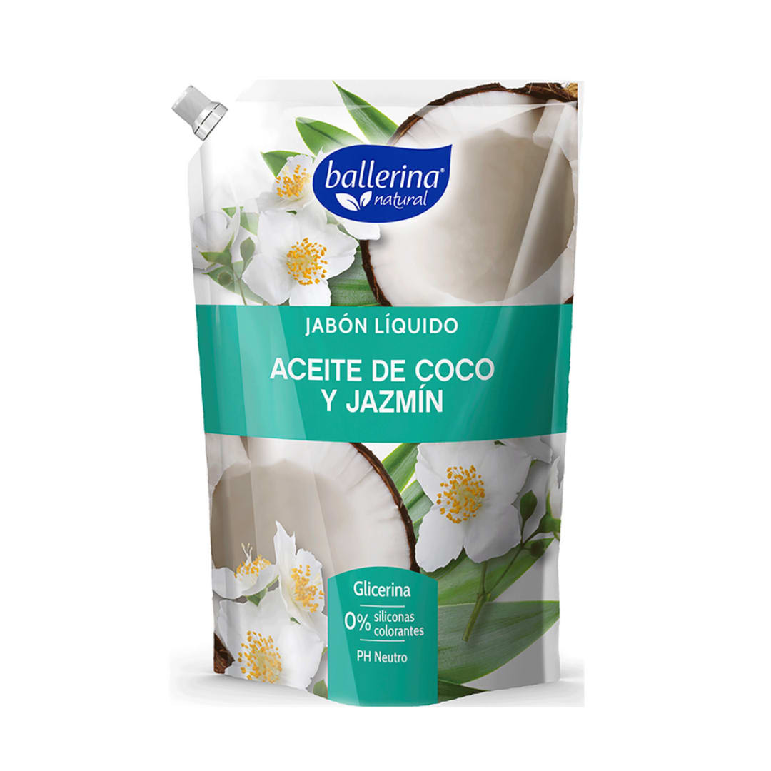 JABON LIQUIDO DOYPACK BALLERINA COCO JAZMIN 750ML