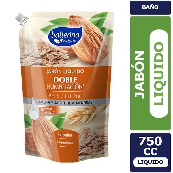 JABON LIQUIDO DOYPACK BALLERINA AVENA ALMENDRAS 750ML
