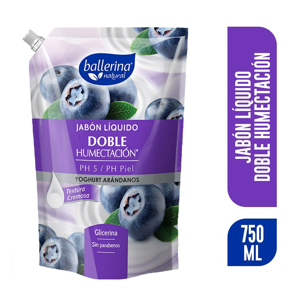 JABON LIQUIDO DOYPACK BALLERINA YOGHURT ARANDANO 750ML