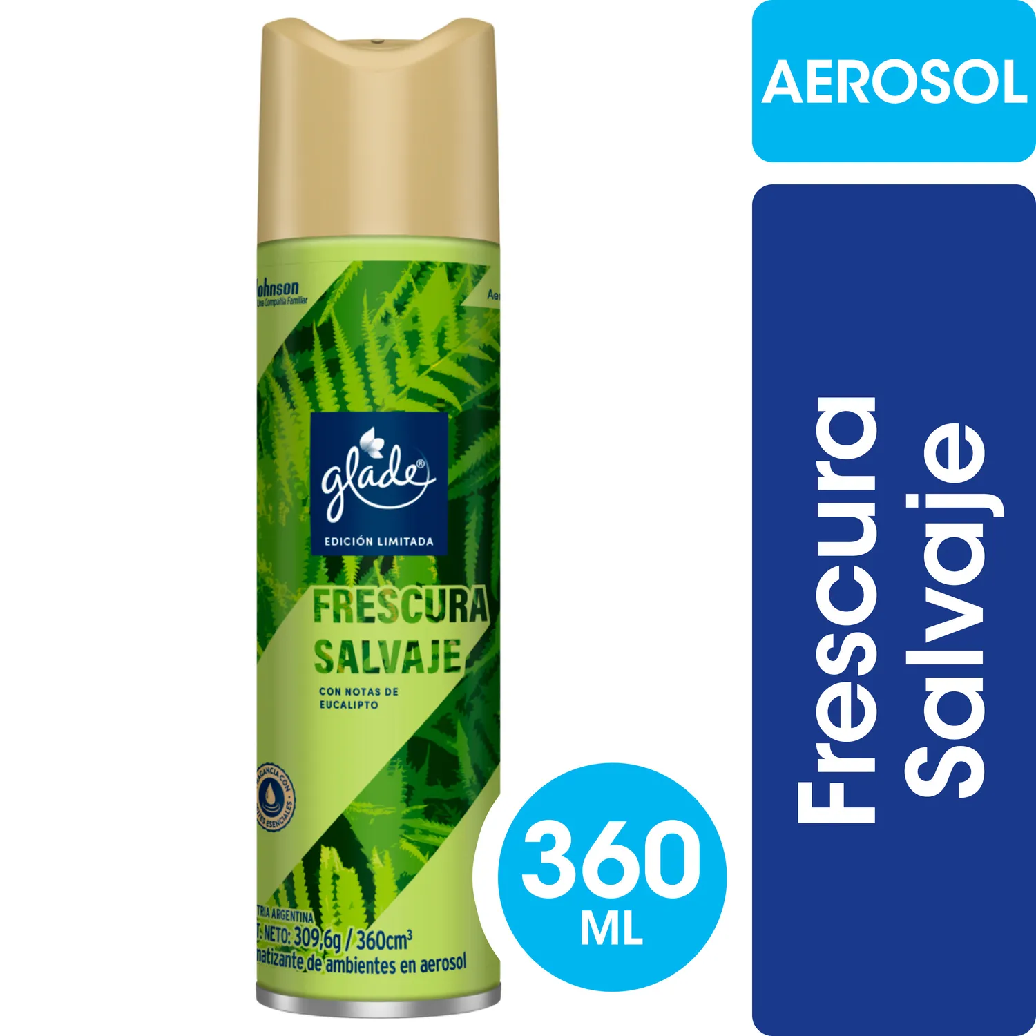 DESODORANTE AMBIENTAL FRESCURA SALVAJE GLADE 360CC