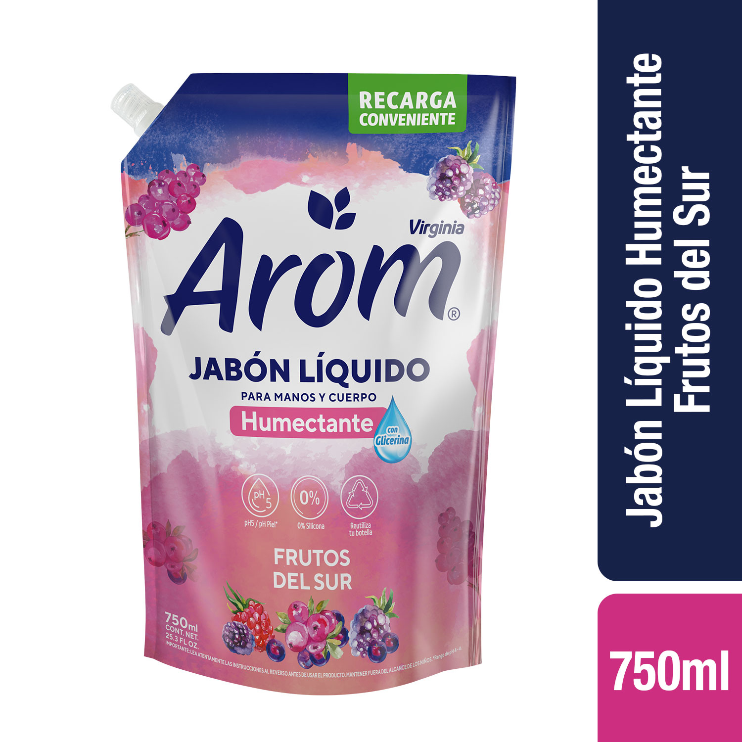JABON LIQUIDO DOYPACK AROM FRUTOS DEL SUR 750ML