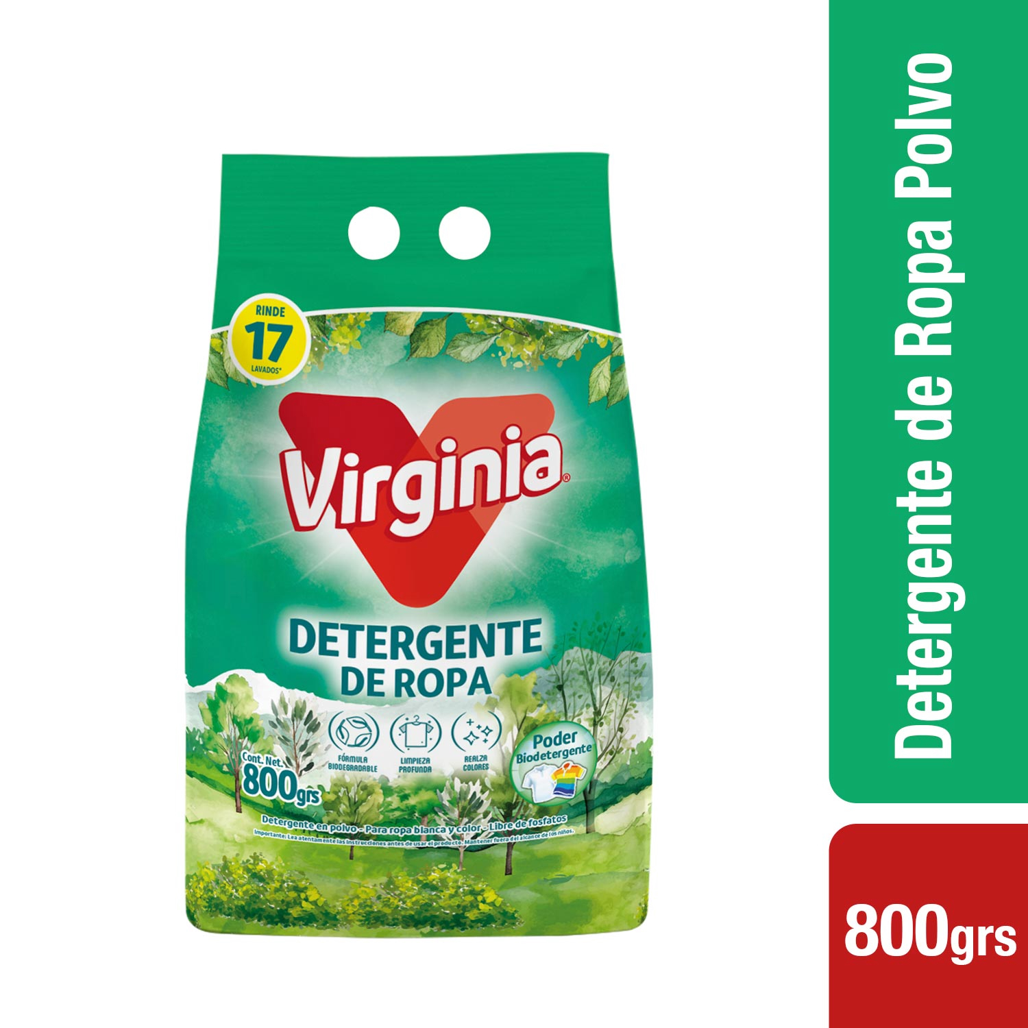 DETERGENTE EN POLVO VIRGINIA 800GRS