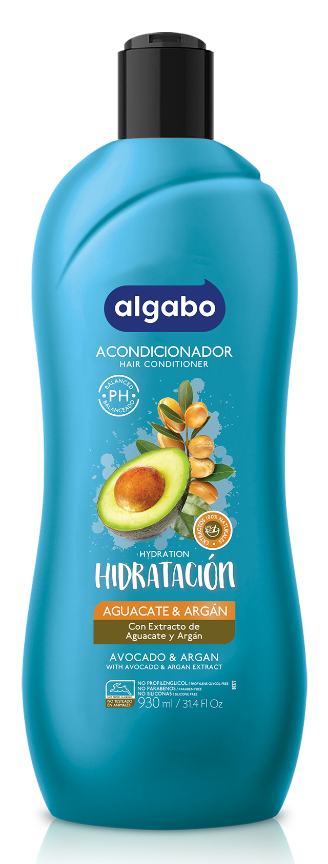 ACONDICIONADOR ALGABO AGUACATE Y ARGAN 930ML