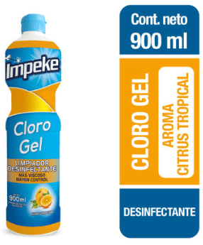 CLORO GEL CITRUS TROPICAL IMPEKE 900ML