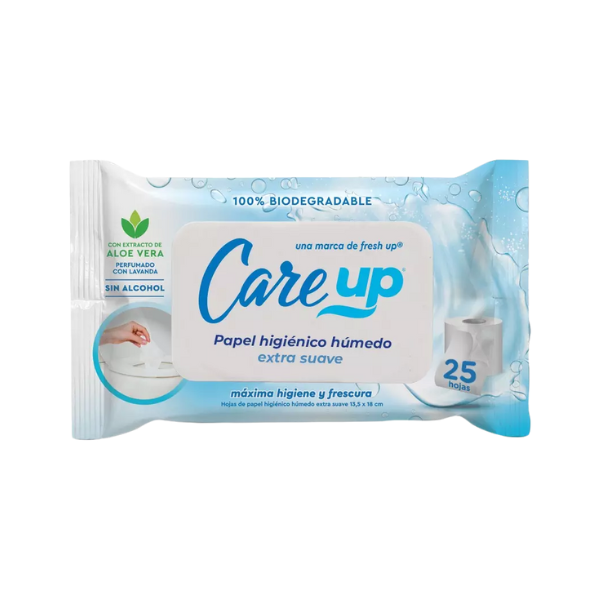 PAPEL HIGIENICO HUMEDO CARE UP 25U