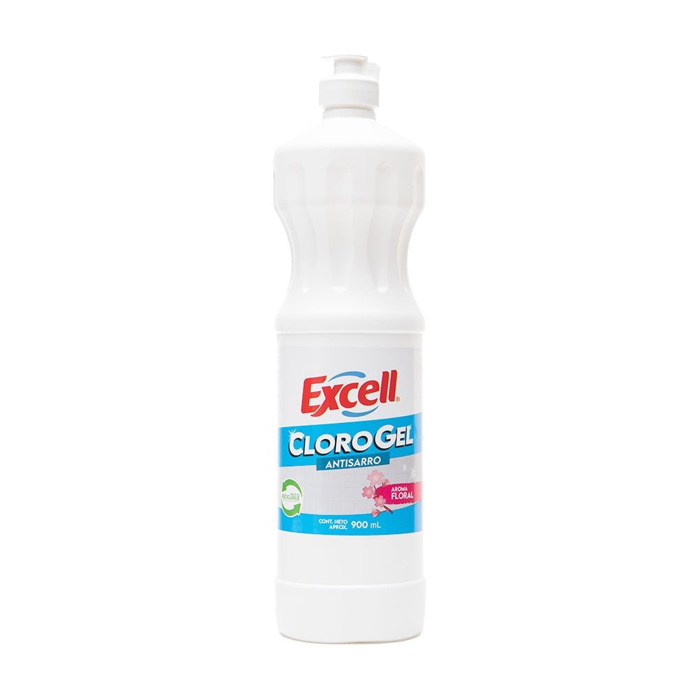 CLORO GEL ANTISARRO FLORAL EXCELL 900ML