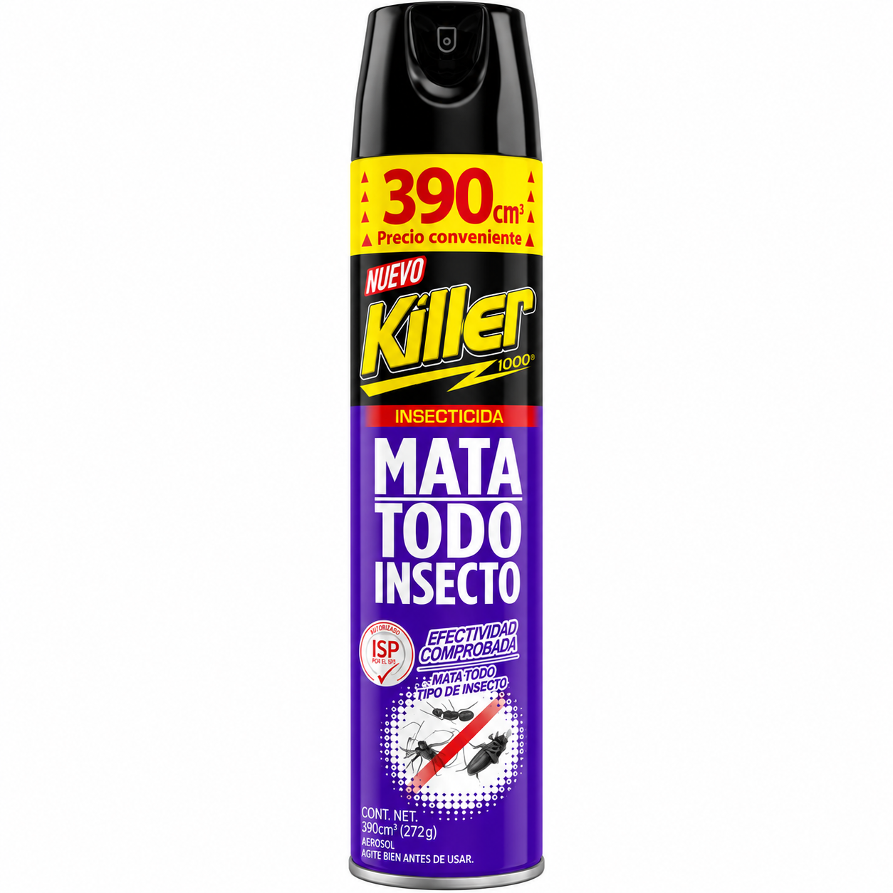 INSECTICIDA AEROSOL MATA TODO INSECTO KILLER 390CC