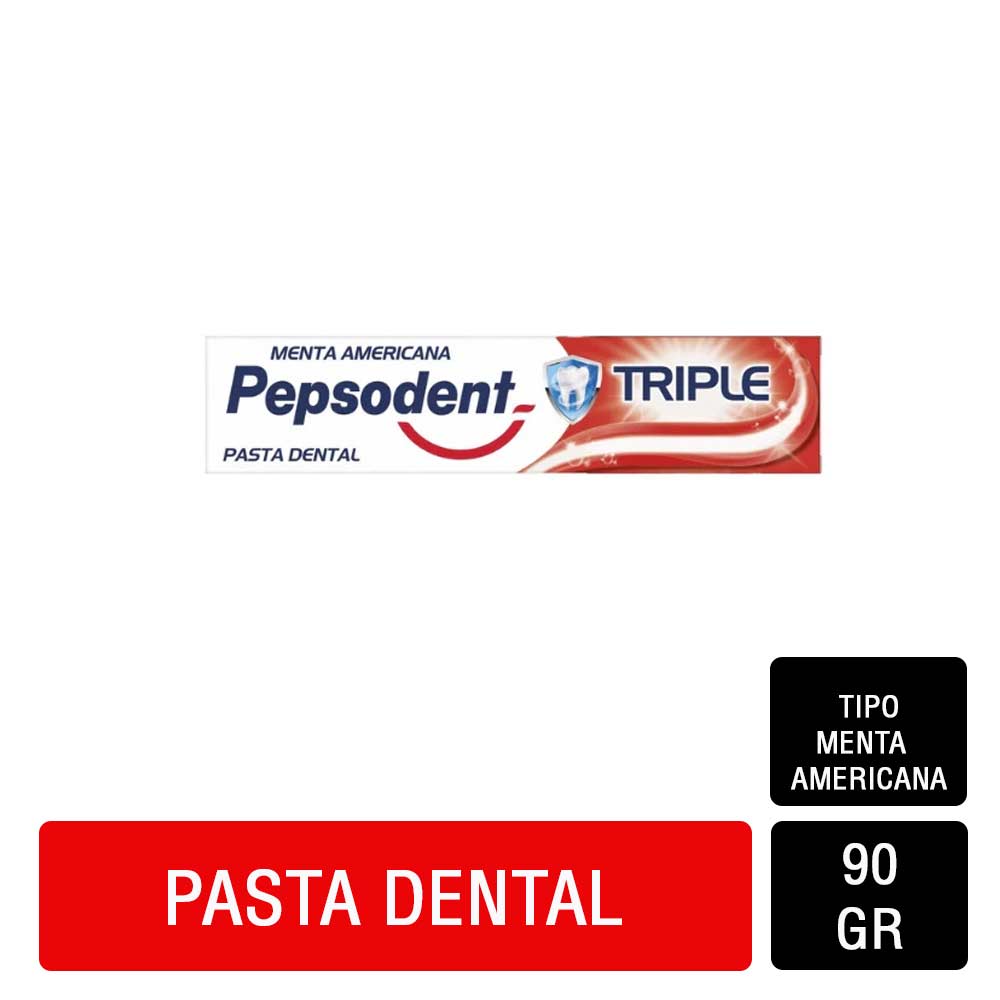 PASTA DENTAL TRIPLE + PEPSODENT UNIDAD 90GRS