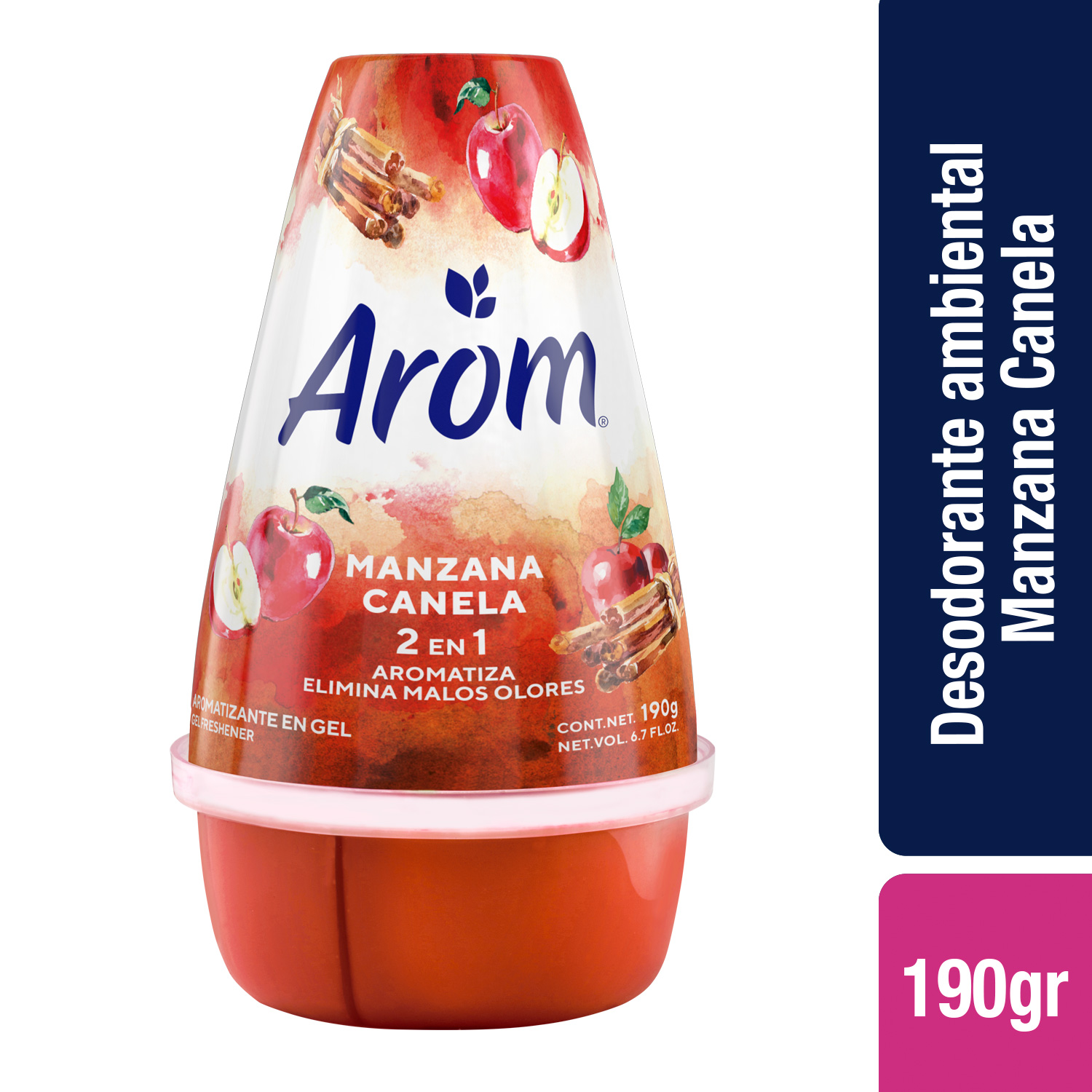 CONO GEL AROM MANZANA CANELA 190GRS