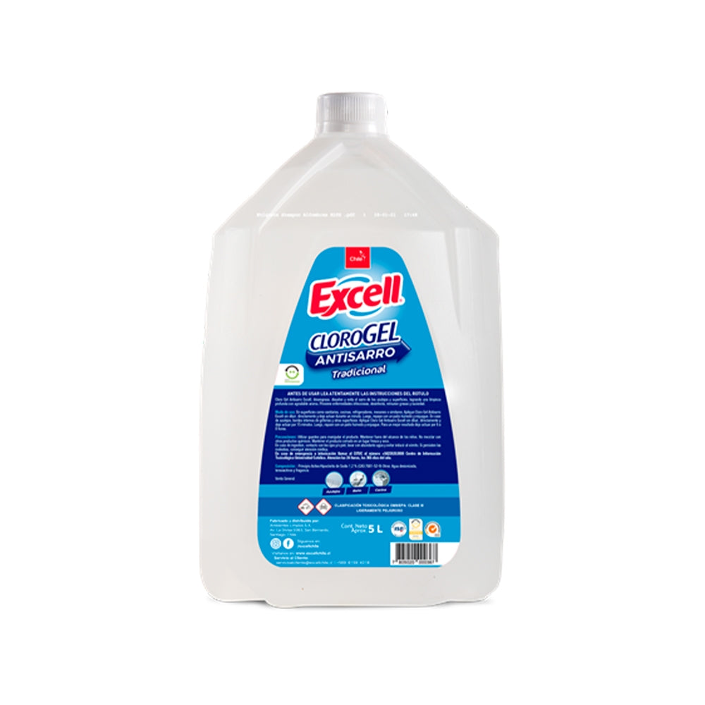 CLORO GEL ANTISARRO TRADICIONAL EXCELL 5L