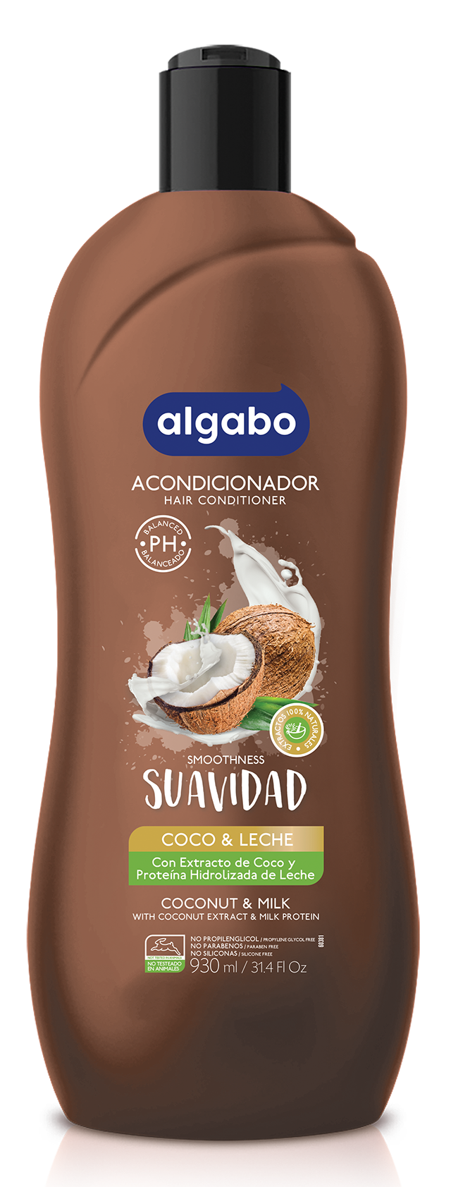 ACONDICIONADOR ALGABO COCO Y LECHE 930ML