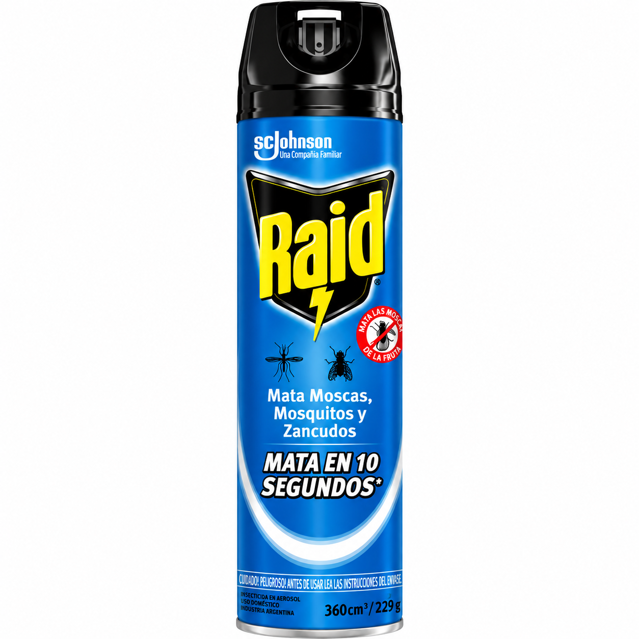 INSECTICIDA AEROSOL MATA MOSCAS MOSQUITOS Y ZANCUDOS RAID 360CC